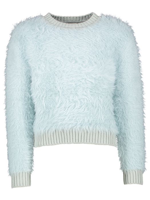 Licht blauwe fluffy trui AO76