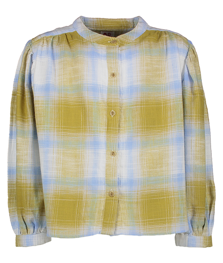 Willow green bloes met ruitmotief AO76