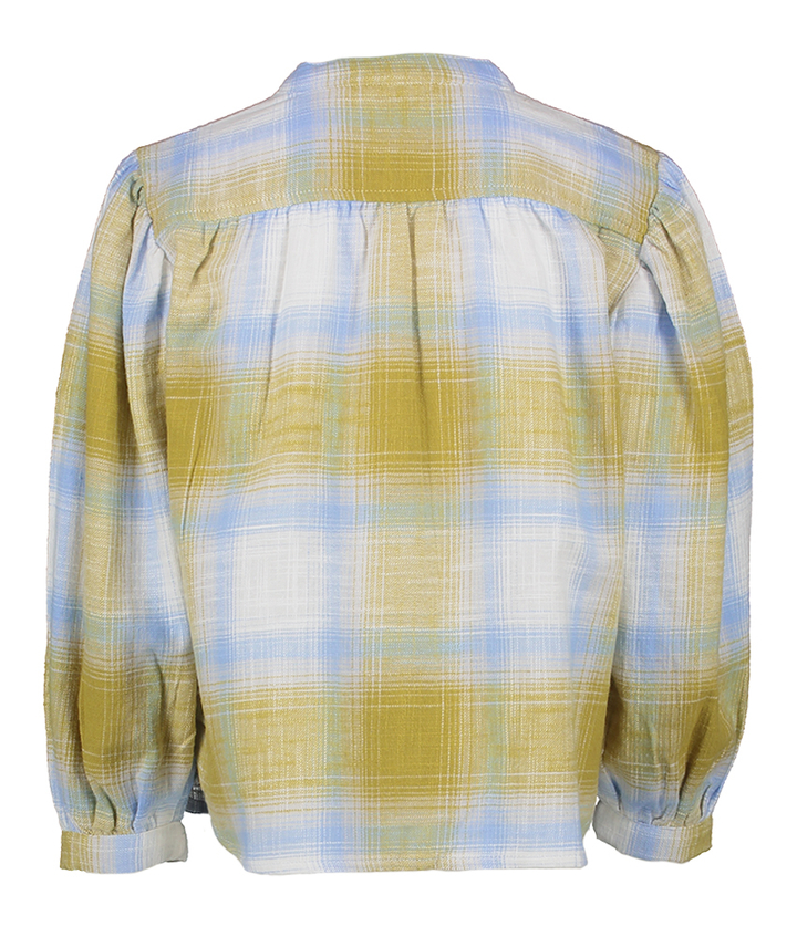 Willow green bloes met ruitmotief AO76