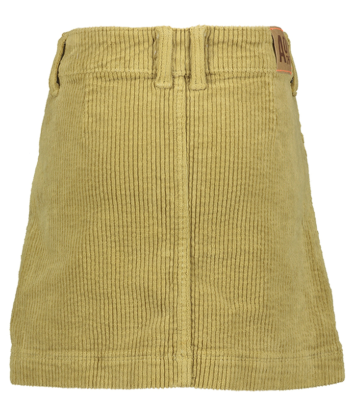 Willow green korte rok in ribfluweel Anka Ardo AO76