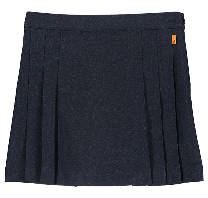 Donkerblauwe plooirok AO76