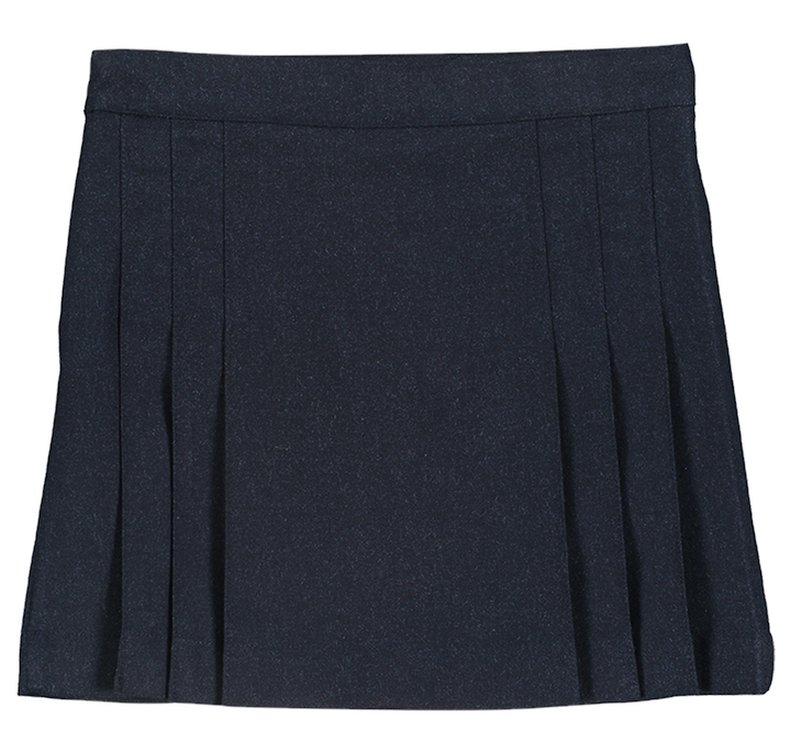 Donkerblauwe plooirok AO76