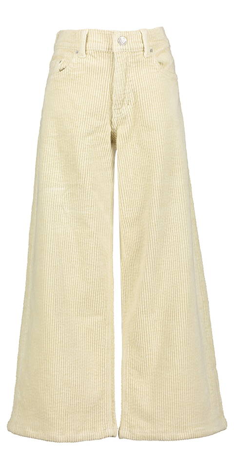 Ecru broek in ribfluweel Leyla AO76