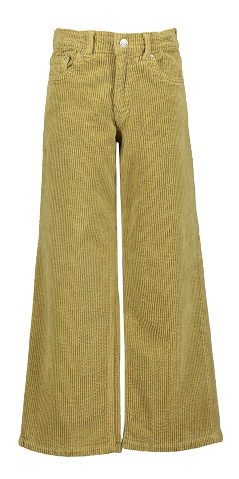 Willow green broek in ribfluweel  Leyla AO76
