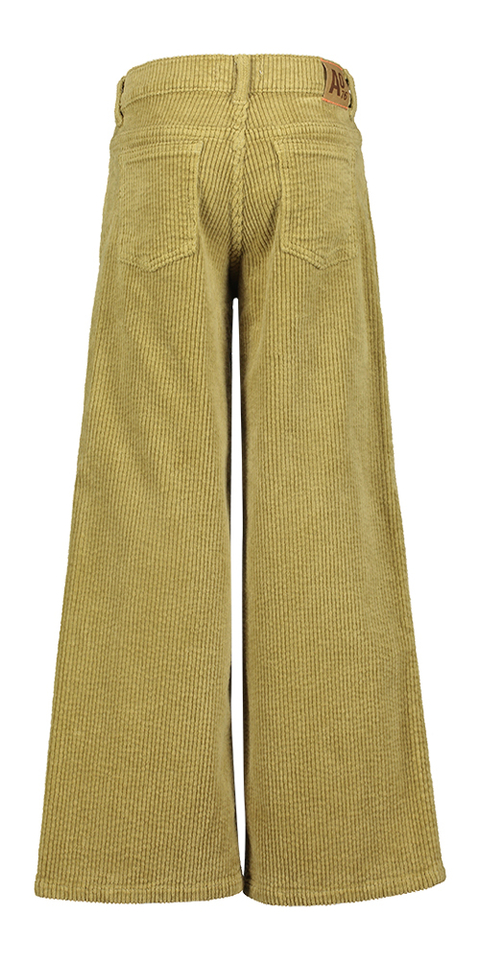 Willow green broek in ribfluweel  Leyla AO76