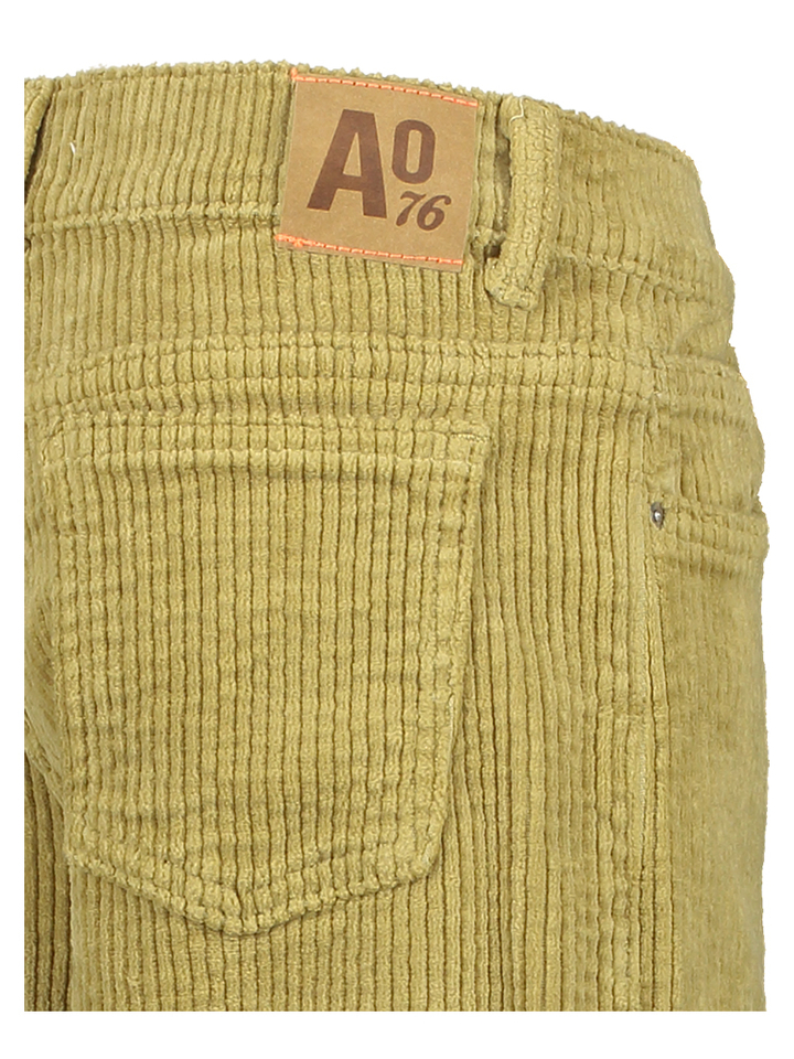 Willow green broek in ribfluweel  Leyla AO76