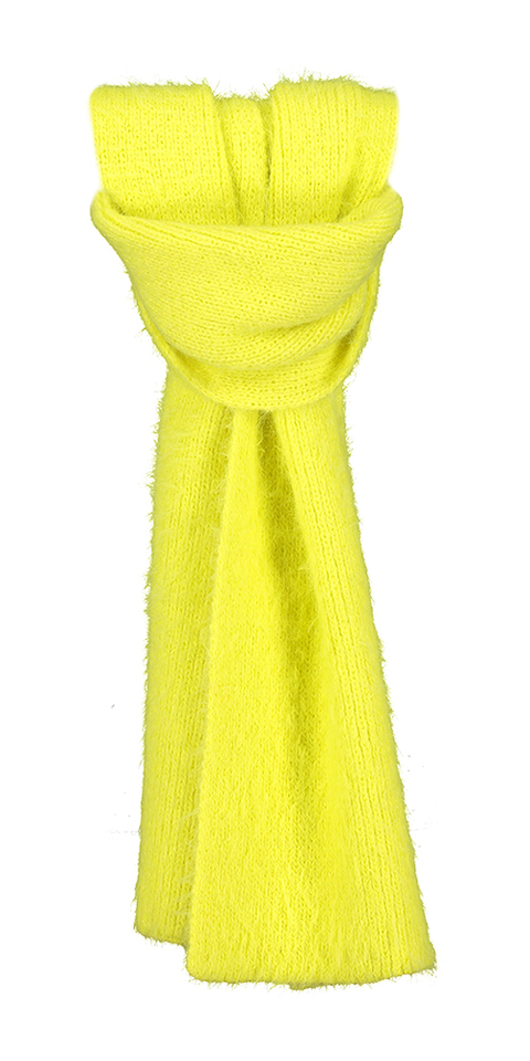 Gele fluffy sjaal AO76