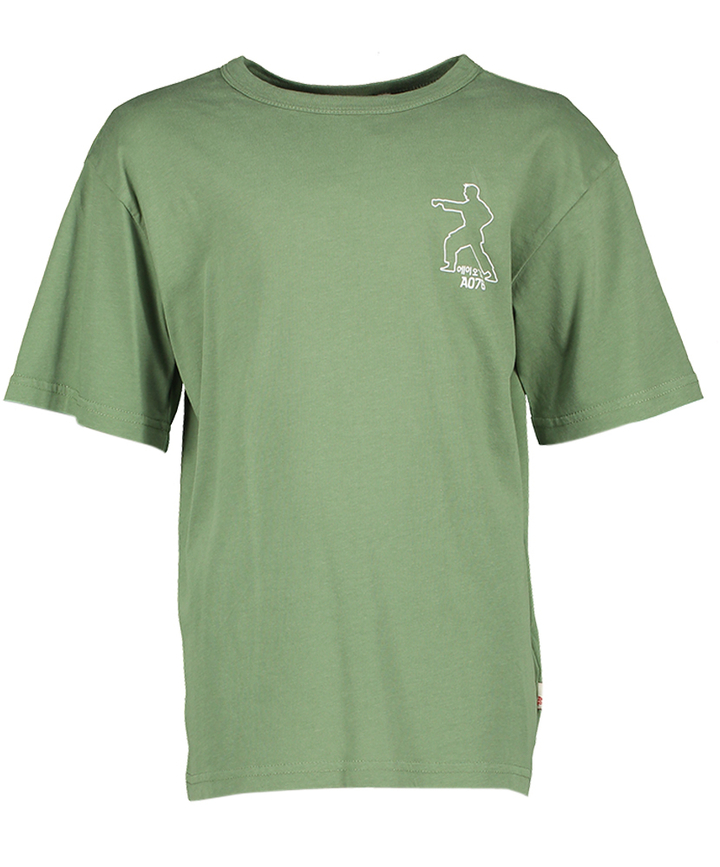 Kaki groene t-shirt Taekwendo AO76