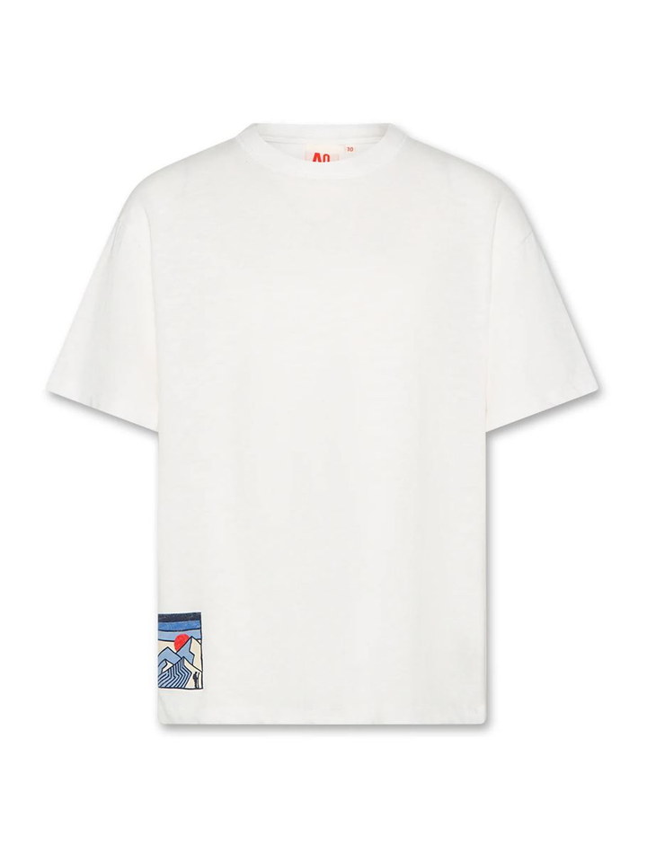 Witte katoenen t-shirt AO76