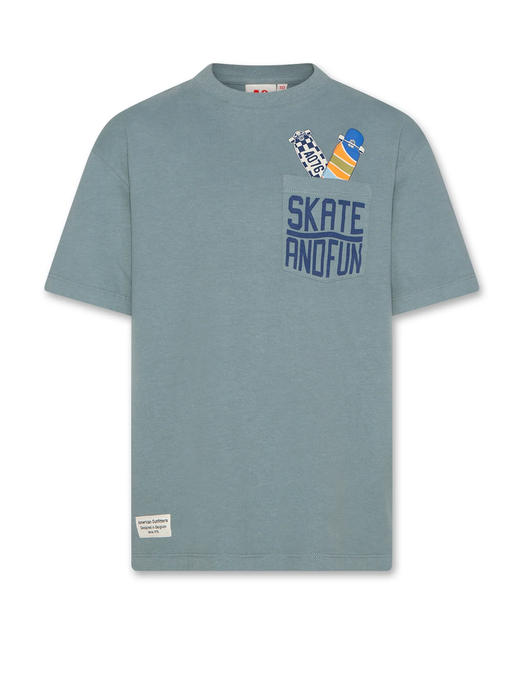 Witte t-shirt met opdruk AO76