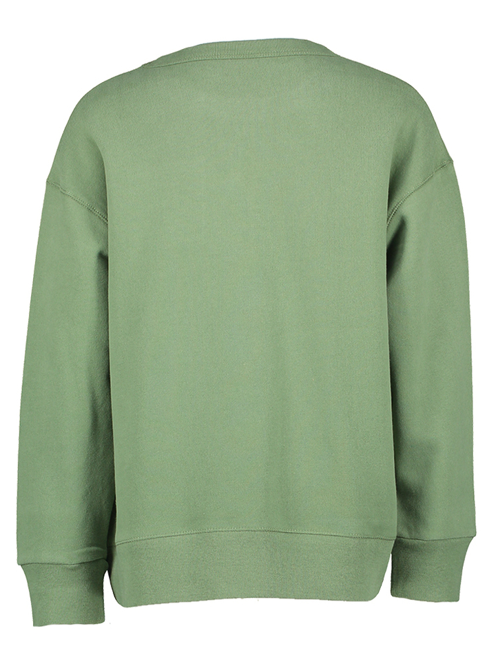 Kaki katoenen sweater AO76