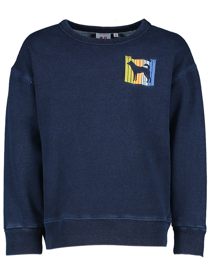 Donkerblauwe sweater AO76