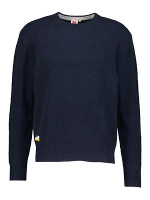 Donkerblauwe trui met ronde hals AO76