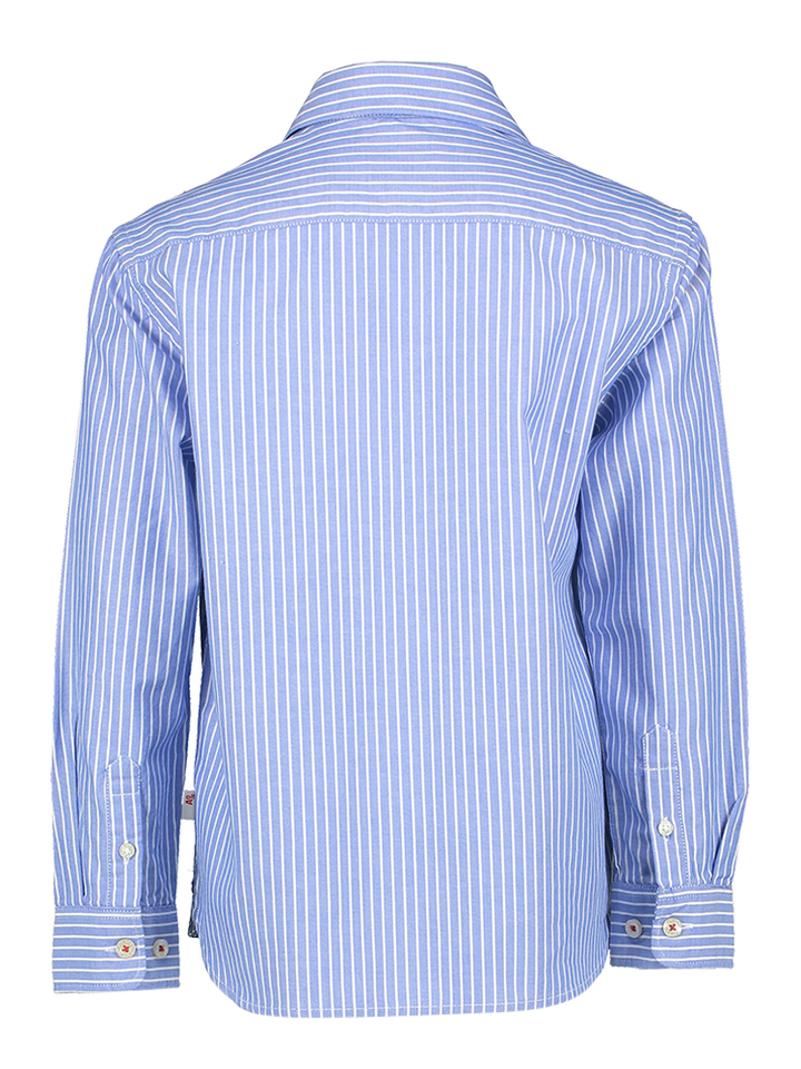 Blauwe gestreepte bloes AO76