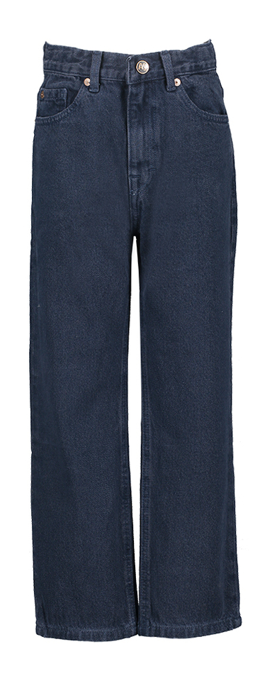Donkerblauwe loose fit jeans AO76