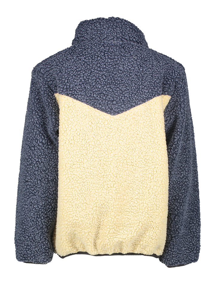 Kaki groene omkeerbare jas met teddy stof AO76