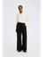 Zwarte broek met franjes Laith Munthe 