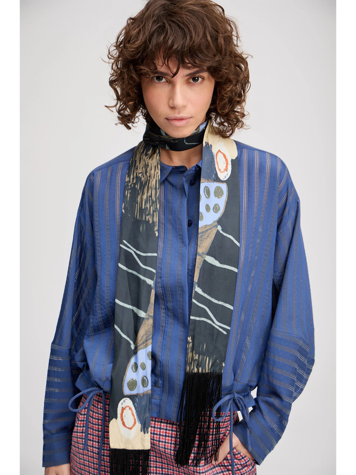 Blauwe blouse Loasta Munthe