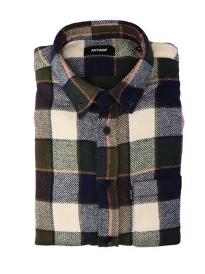 Multicolor flanellen hemd (regular fit) met lange mouwen Antwrp