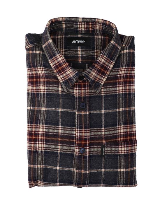 Multicolor flanellen hemd (regular fit) met lange mouwen Antwrp