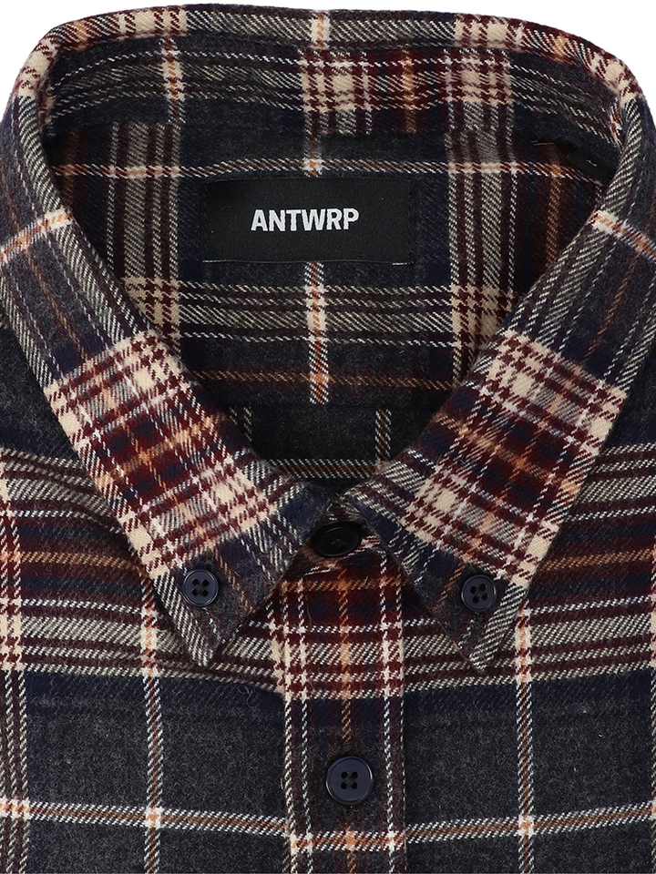 Multicolor flanellen hemd (regular fit) met lange mouwen Antwrp