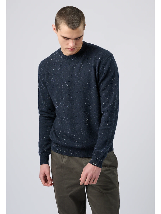 Donkerblauwe wollen gespikkelde trui Antwrp