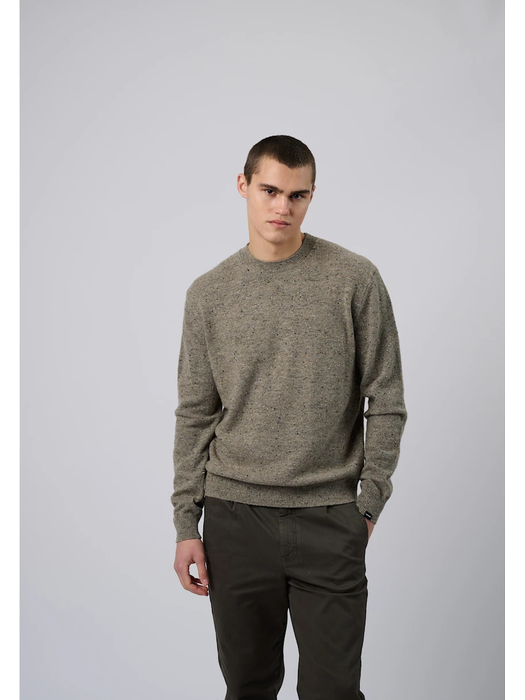 Greige pull met motief Antwrp