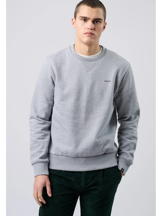 Grijze trui met detail achterkant Antwrp