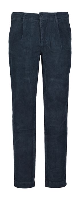 Blauwe broek in ribfluweel Antwrp