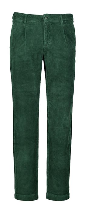 Groene broek in ribfluweel Antwrp