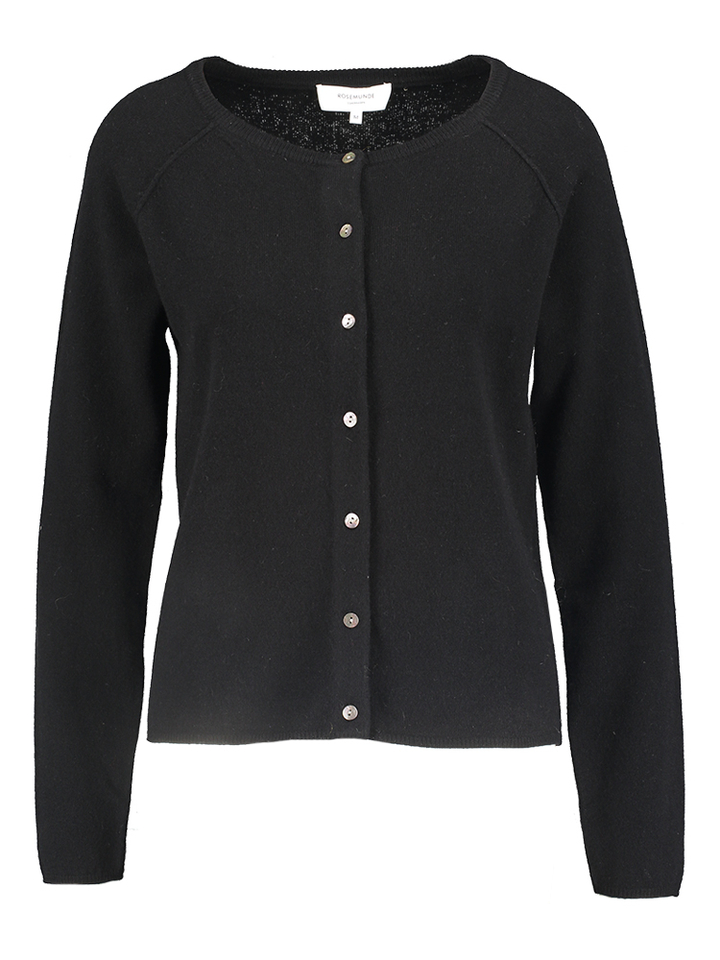 Zwarte wollen cardigan Rosemunde