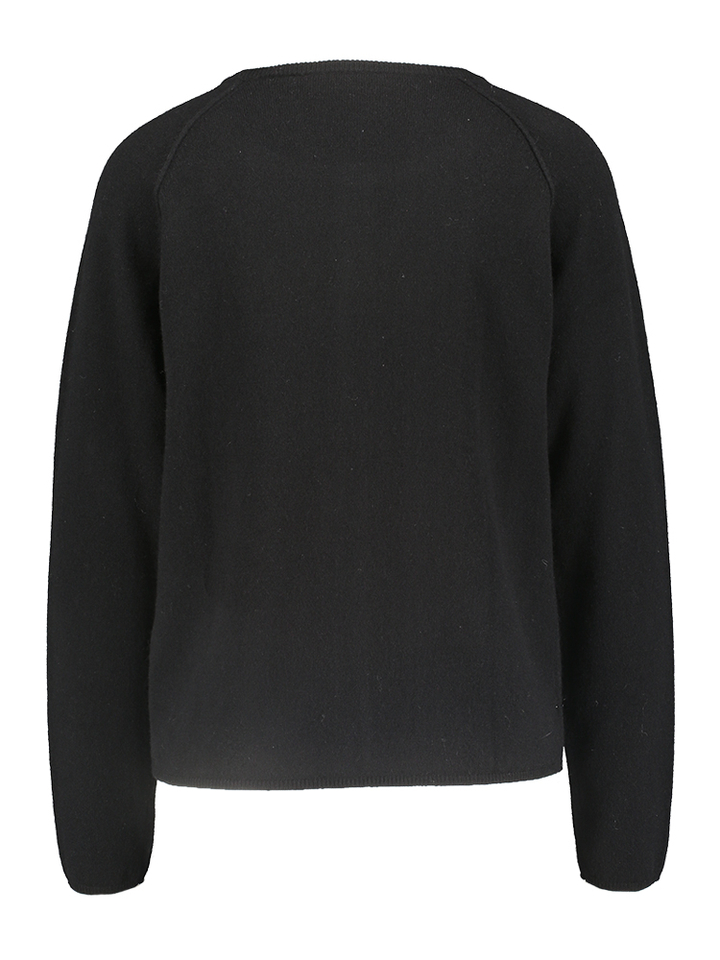 Zwarte wollen cardigan Rosemunde