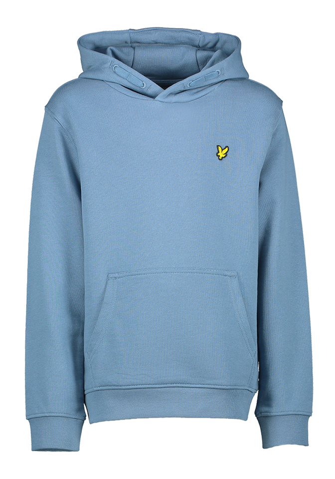 Blauwe katoenen sweater met kap Lyle&Scott