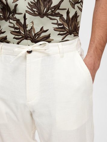 Witte linnen broek Selected 