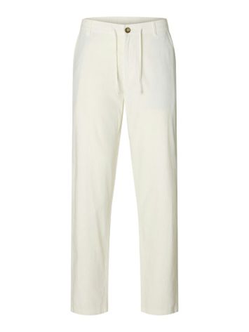 Witte linnen broek Selected 