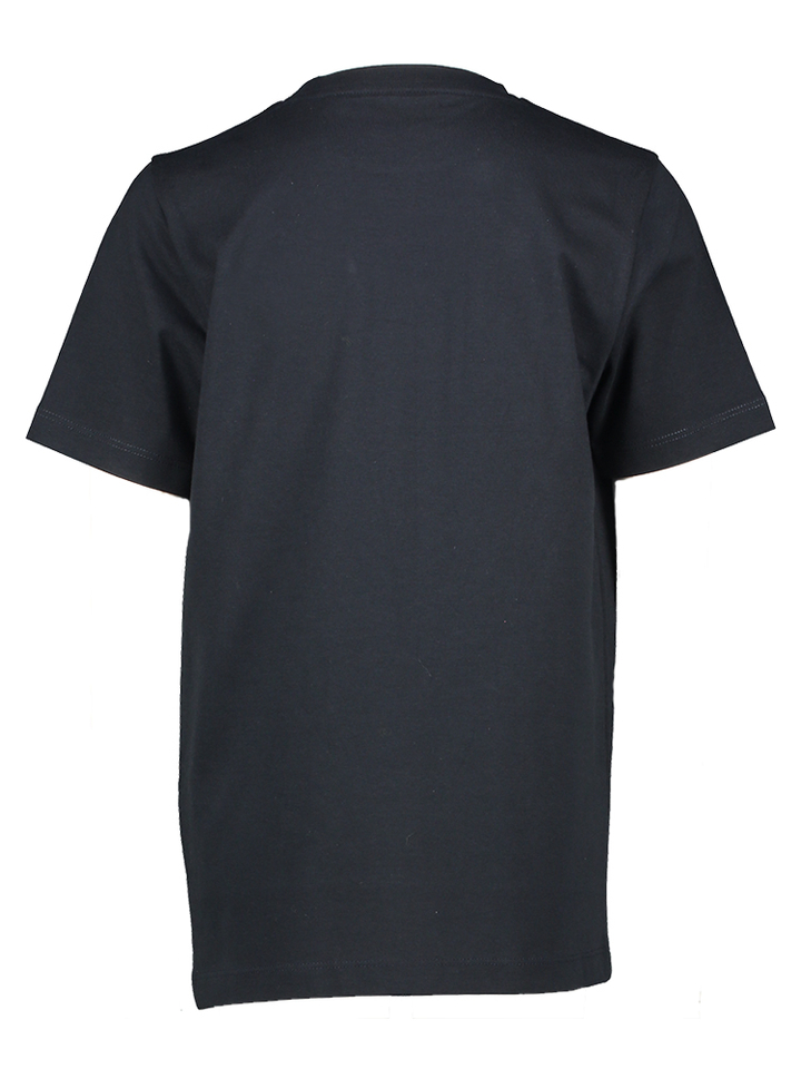 Donkerblauwe katoenen t-shirt met korte mouwen Lyle & Scott