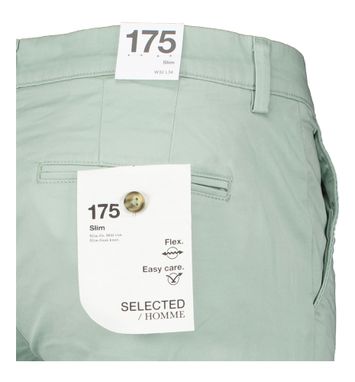 Groene slim fit broek Selected 