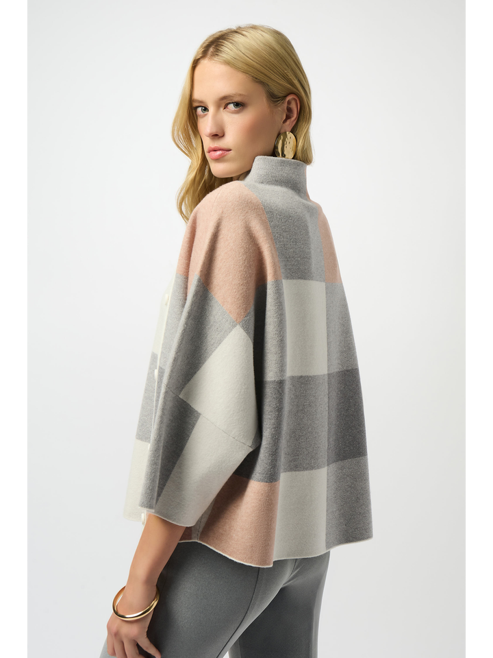 Roze trui met color blocking effect Joseph Ribkoff