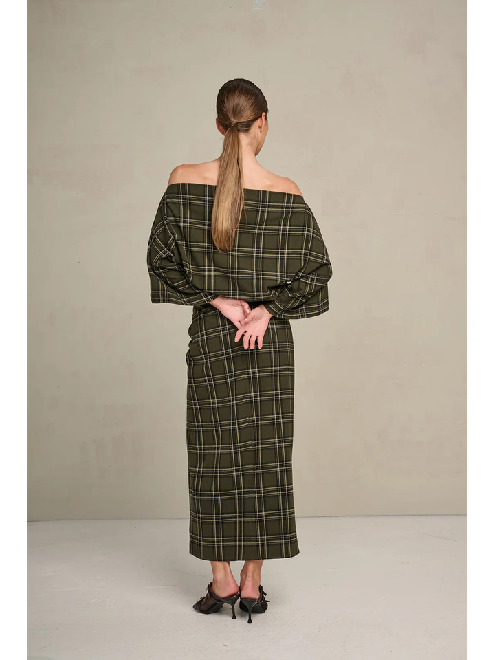 Groene rok in ruit motief Ciri March 23 