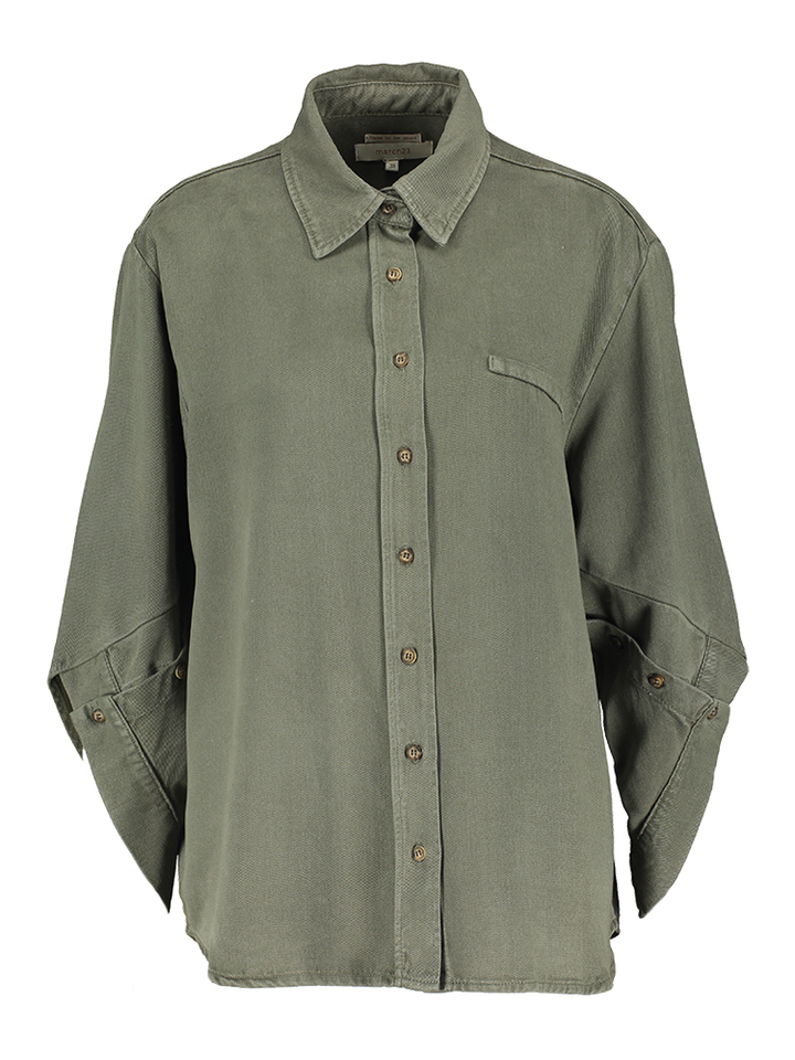 Khaki oversized blouse Giulia March23