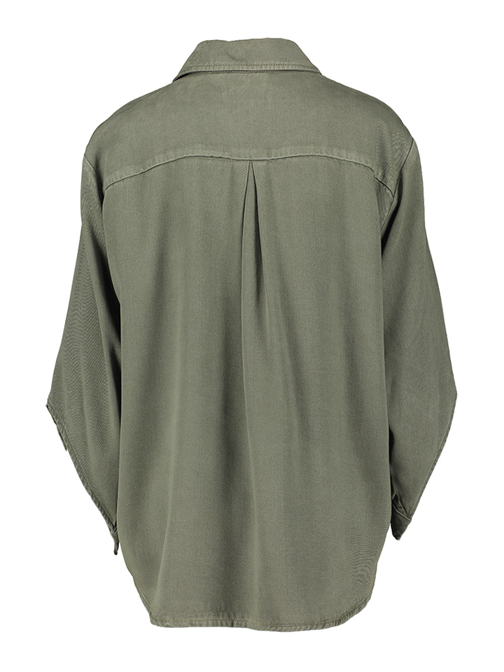 Khaki oversized blouse Giulia March23