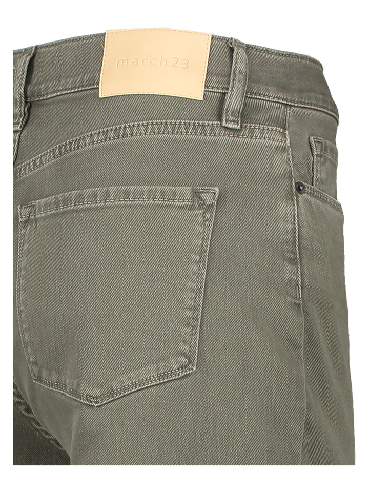 Faded green straight jeans Enrica March23