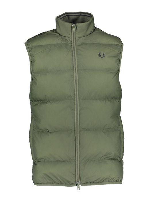 Kaki groene bodywarmer Fred Perry