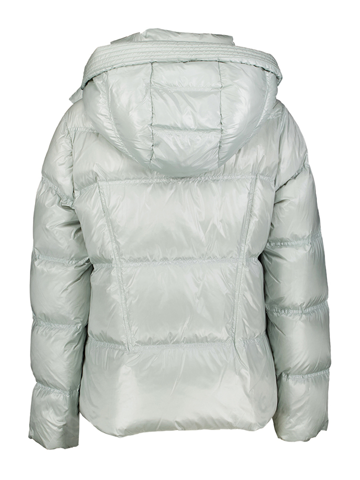 Ijsblauwe padded dikke jas met kap Ari Rock and Blue