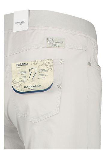 Licht grijze slim fit broek Pamina Raphaela