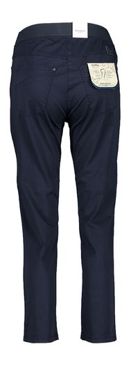 Donkerblauwse slim fit broek met elastiek Pamina Raphaela