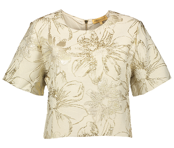 Beige bloes met goudkleurig detail Kiliana Josh V