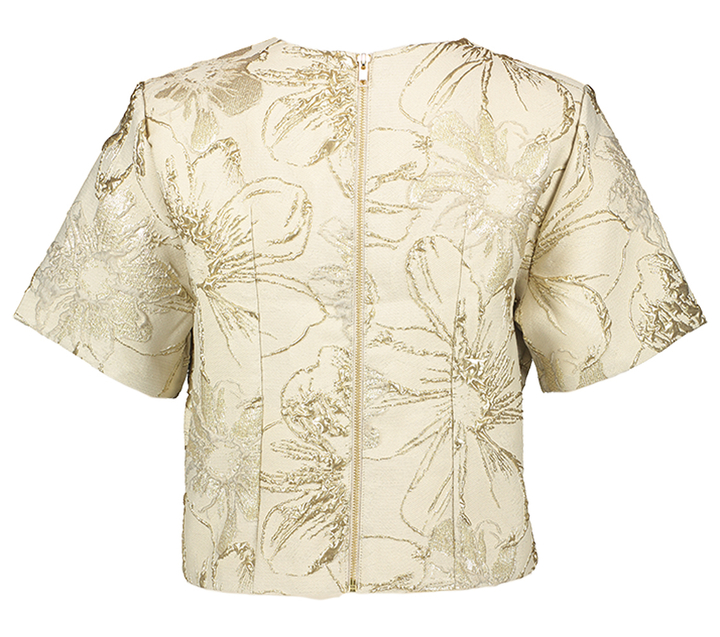 Beige bloes met goudkleurig detail Kiliana Josh V