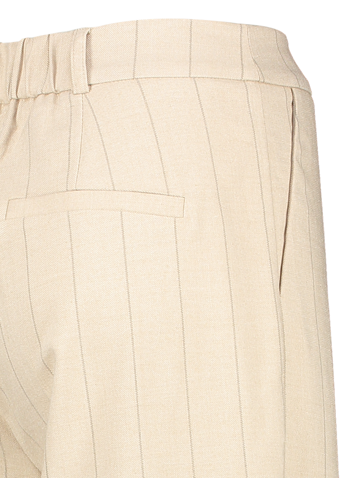 Beige geklede broek met fijne krijtstreep Archer Josh V 
