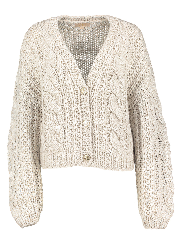Lichtgrijze gebreide gilet Fayenna Josh V